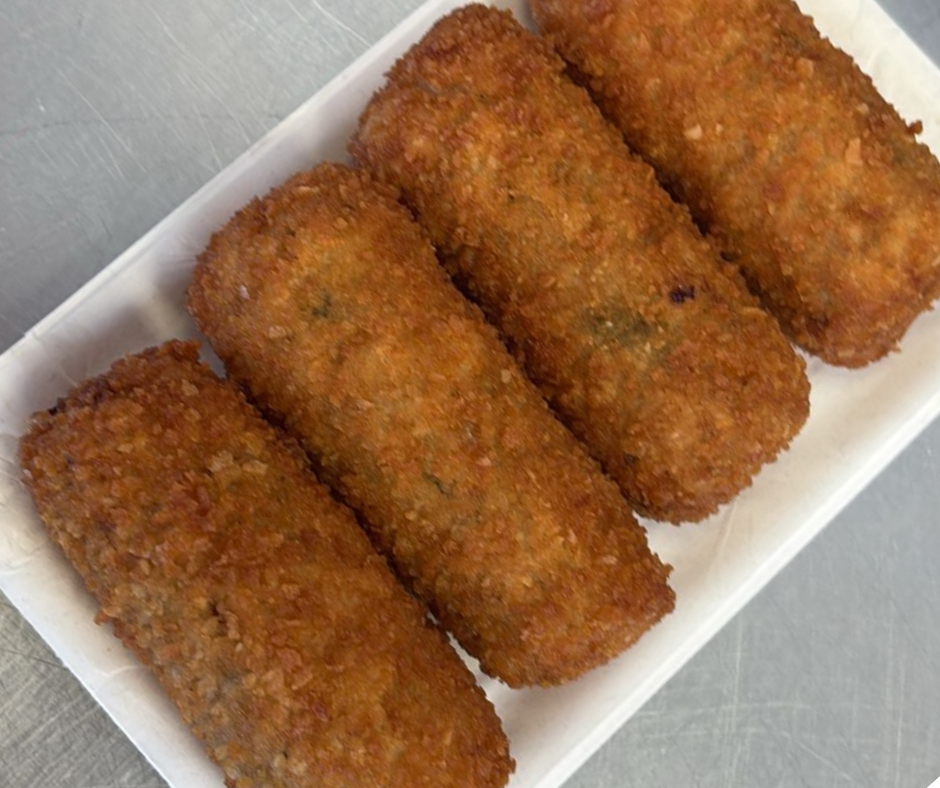 enkel of dubbel paneren met de krokettenmachine eindresultaat enkel paneren